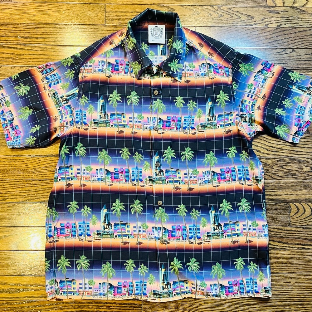 Billionaire Boys Club ICECREAM Japan Made Rayon Hawaiian Shirt
